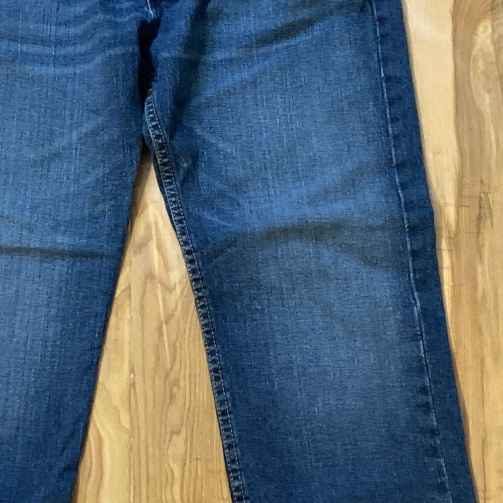 Levis 505 Blue Jeans Mens Regular Fit Straight Leg 36 X 30 - Picture 4 of 16